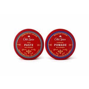 Old Spice Pomade & Paste Beeswax Hair Styling Set 2 Pack‎ 2.22 oz Each